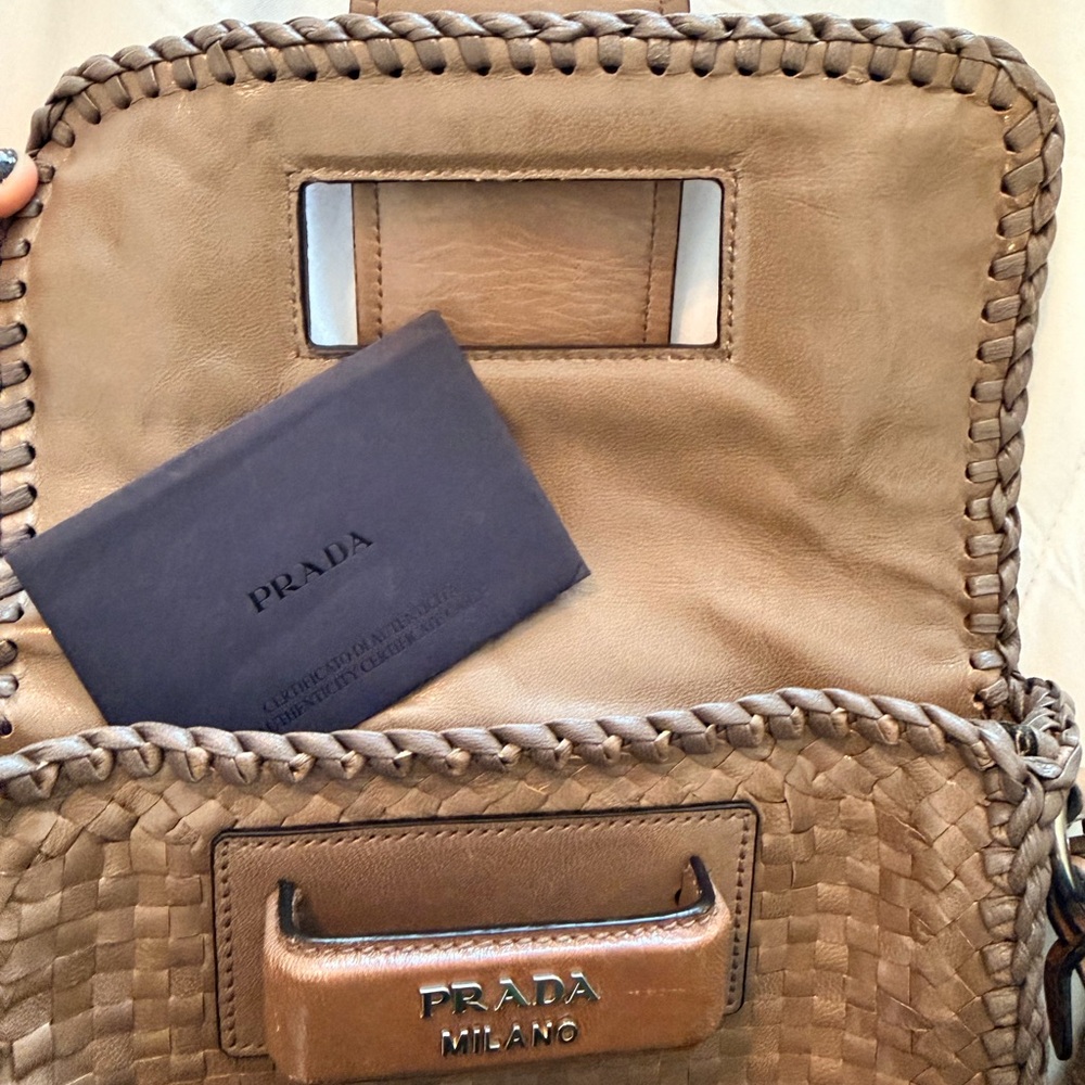 Designer Inspired Woven Crossbody Bag - Picture 6 of 6